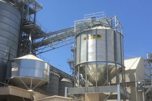 structural steel additions to grain silos